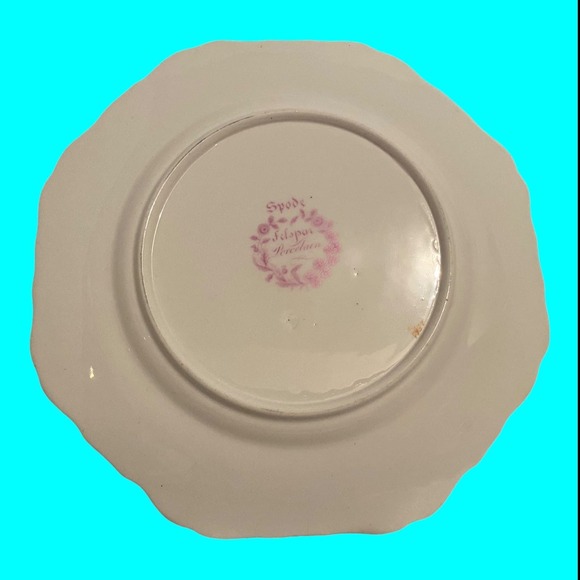 Antique Spode Felspar Porcelain Plates No. 4591 Plates Early 1800s Set of 4 - Picture 5 of 10